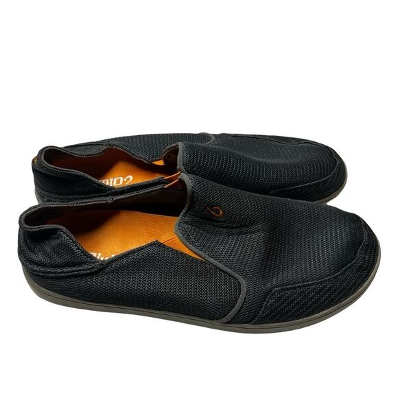OluKai Nohea Mesh Dark Gray & Orange Slip On Shoes - Men's size 9.5 - Picture 4 of 10